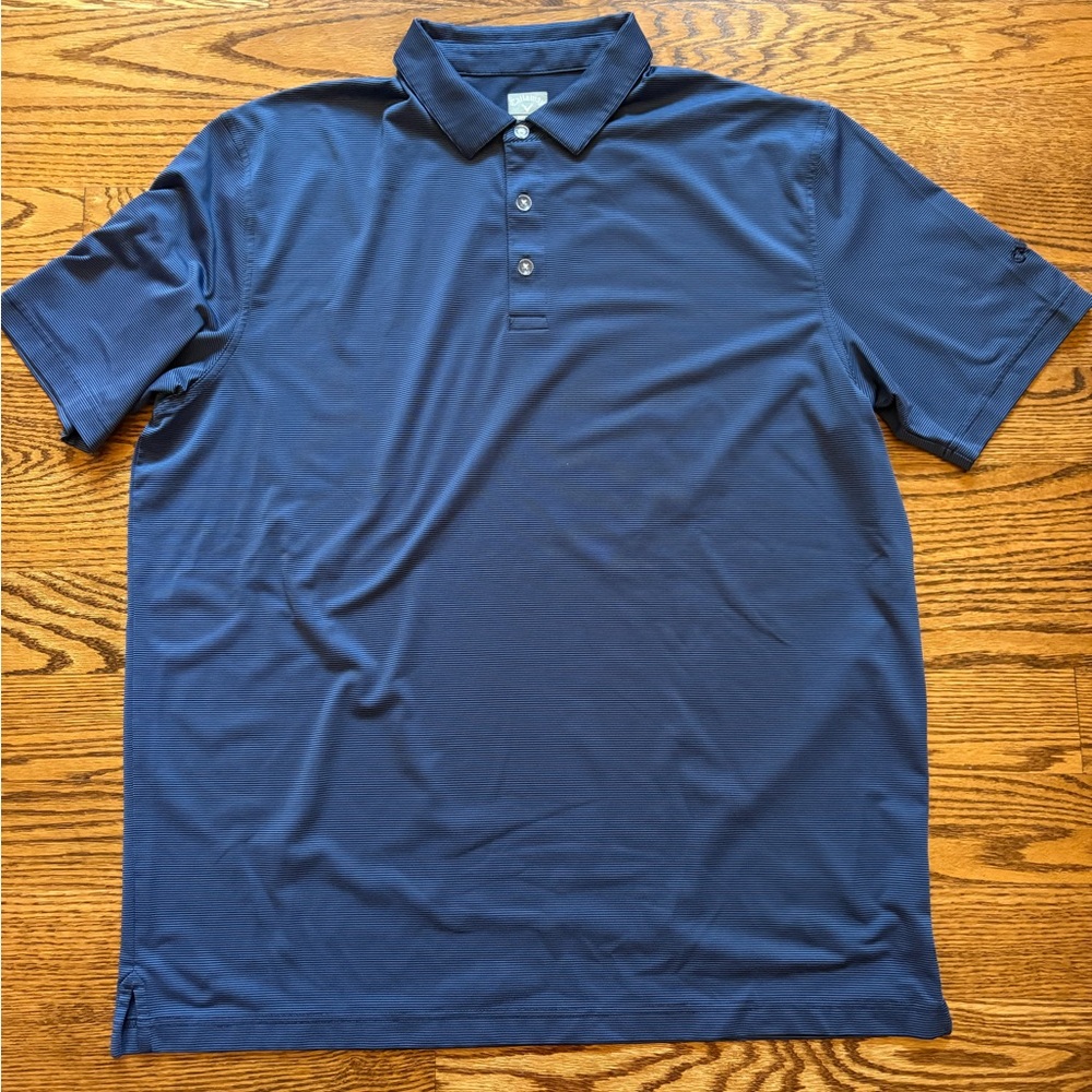 Callaway navy striped golf polo, Men’s XL